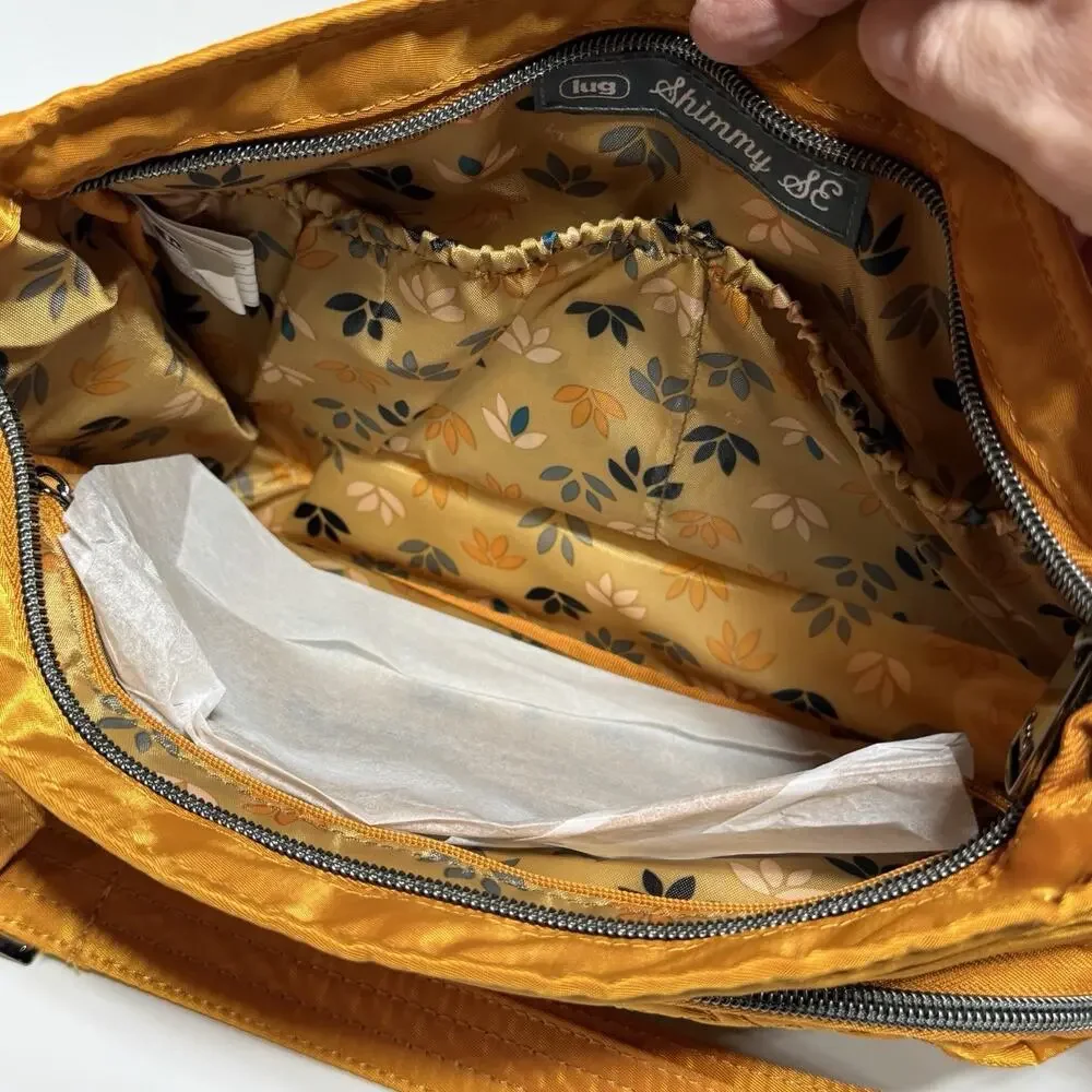 Lug Shimmy SE RFID Crossbody Bag Purse Amber Yellow Gold Mustard 10